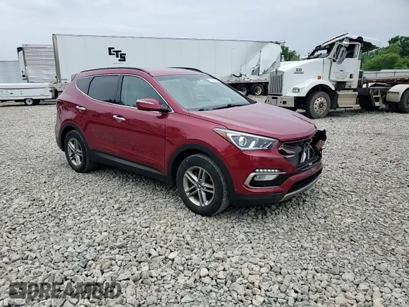 2018 Hyundai Santa Fe 2.4L with VIN 5XYZUDLB4JG505969, listed as a Copart auction lot 61583205 with 137,607 mi miles and Clean title. Bid and sale history available at DreamBid. Image 13.
