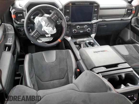 2023 Ford F-150 Raptor with VIN 1FTFW1RJ4PFC80622, listed as a Copart auction lot 45132825 with 12,903 mi miles and Salvage Title. Bid and sale history available at DreamBid. Image 8.
