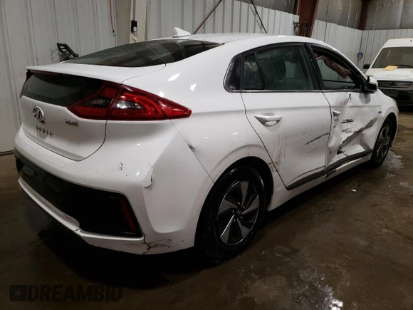 2017 Hyundai Ioniq SEL z VIN KMHC75LC9HU048561, wystawiony jako Copart lot #56254435 z przebiegiem 179 580 mil mil oraz Szkoda całkowita • Salvage title. Historia ofert i sprzedaży dostępna na DreamBid. Obrazek 3.