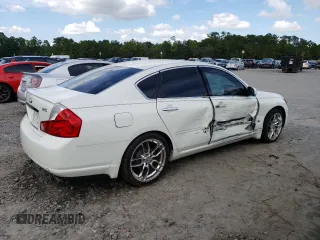 2007 Infiniti M45 Sdn with VIN JNKBY01E87M402880, listed as a Copart auction lot 70712314 with 131,306 mi miles and Salvage Title. Bid and sale history available at carsss.com. Image 3.