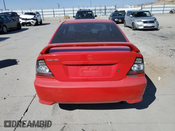 2005 Honda Civic EX with VIN 1HGEM21965L011157, listed as a Copart auction lot 74208794 with 173,555 mi miles and Salvage Title. Bid and sale history available at carsss.com. Image 6.