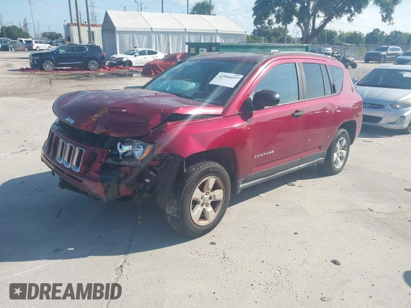 2017 Jeep Compass Sport with VIN 1C4NJCBA7HD119548, listed as a IAAI auction lot 42586037 with 93,529 mi miles and . Bid and sale history available at DreamBid. Image 22.