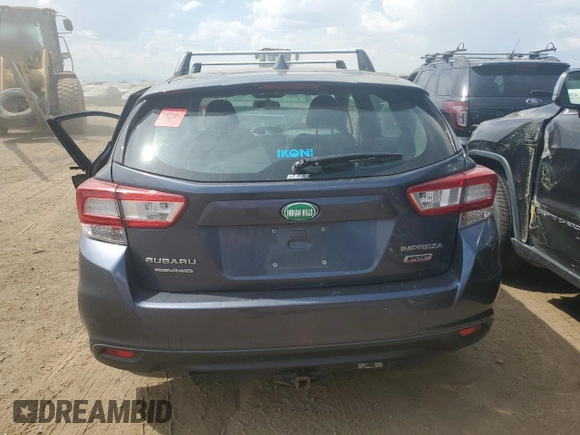 2017 Subaru Impreza Special Sports with VIN 4S3GTAL64H1713775, listed as a Copart auction lot 70824674 with 89,742 mi miles and Salvage title. Bid and sale history available at DreamBid. Image 6.