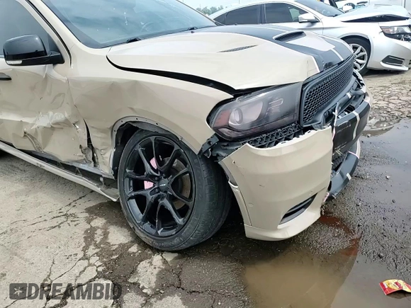 2018 Dodge Durango R/T with VIN 1C4SDJCTXJC219511, listed as a Copart auction lot 60043295 with 135,782 mi miles and Salvage title. Bid and sale history available at DreamBid. Image 14.