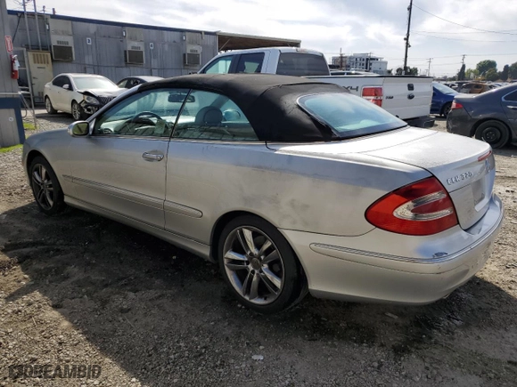 2004 Mercedes-Benz CLK-Class Cabriolet 3.2L with VIN WDBTK65G24T032144, listed as a Copart auction lot 48421025 with 157,180 mi miles and Salvage Title. Bid and sale history available at carsss.com. Image 2.