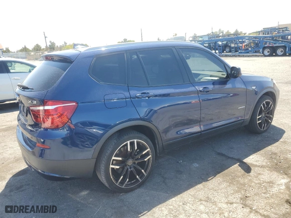 2013 BMW X3 xDrive28i with VIN 5UXWX9C55D0A25033, listed as a Copart auction lot 54095455 with 138,061 mi miles and Clean Title. Bid and sale history available at carsss.com. Image 3.