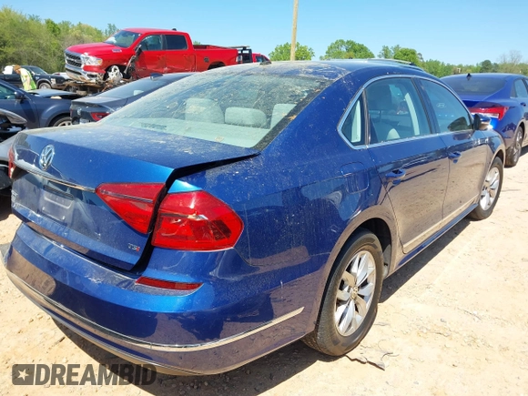 2016 Volkswagen Passat S with VIN 1VWAT7A36GC048458, listed as a IAAI auction lot 42001799 with 50,962 mi miles and . Bid and sale history available at DreamBid. Image 4.