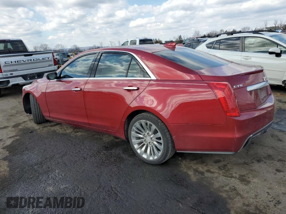 2017 Cadillac CTS Sedan Luxury RWD with VIN 1G6AR5SX6H0213003, listed as a Copart auction lot 46981695 with 45,607 mi miles and Salvage Title. Bid and sale history available at carsss.com. Image 2.