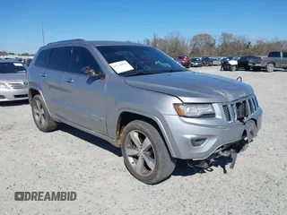 2014 Jeep Grand Cherokee Overland with VIN 1C4RJECG9EC206787, listed as a IAAI auction lot 41730875 with 194,196 mi miles. Bid and sale history available at carsss.com. Image 1.