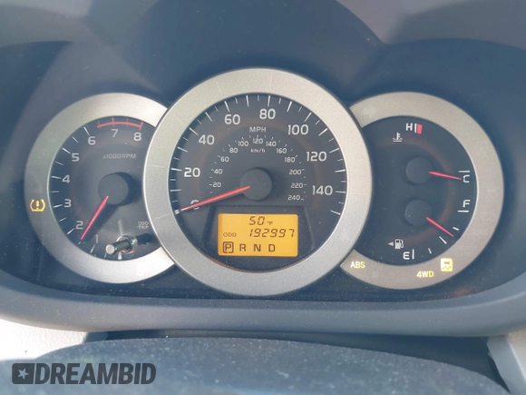 2010 Toyota RAV4 Ltd with VIN 2T3DK4DV7AW020588, listed as a IAAI auction lot 41725835 with 192,997 mi miles. Bid and sale history available at carsss.com. Image 7.