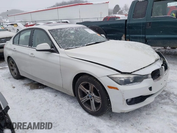 2014 BMW 3 Series 328i with VIN WBA3C1C51EK106435, listed as a IAAI auction lot 41202983 with 142,135 mi miles. Bid and sale history available at carsss.com. Image 1.