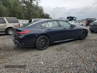 2024 BMW 8 Series M850i with VIN WBAGV8C00RCR84642, listed as a Copart auction lot 81367034 with 2,058 mi miles and Salvage Title. Bid and sale history available at carsss.com. Image 3.
