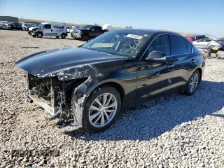 2017 Infiniti Q50 2.0t Premium with VIN JN1CV7AR0HM682499, listed as a Copart auction lot 72055093 with 95,130 mi miles and Salvage Title. Bid and sale history available at carsss.com. Image 1.