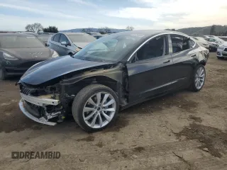 2019 Tesla Model 3 Long Range with VIN 5YJ3E1EB1KF212019, listed as a Copart auction lot 50134385 with 83,478 mi miles and Salvage Title. Bid and sale history available at DreamBid. Image 1.