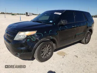 2014 Ford Utility Police Interceptor with VIN 1FM5K8AR4EGC13927, listed as a Copart auction lot 80695424 with 176,680 mi miles and Salvage Title. Bid and sale history available at carsss.com. Image 1.