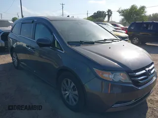 2015 Honda Odyssey EX-L with VIN 5FNRL5H67FB130663, listed as a IAAI auction lot 41988034 with 180,254 mi miles and . Bid and sale history available at carsss.com. Image 1.