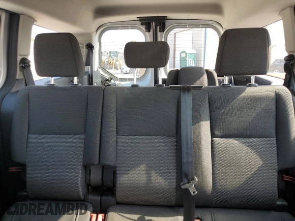 2018 Ford Transit Connect XL with VIN NM0GS9E70J1342253, listed as a Copart auction lot 77950224 with 42,649 mi miles and Salvage title. Bid and sale history available at DreamBid. Image 10.