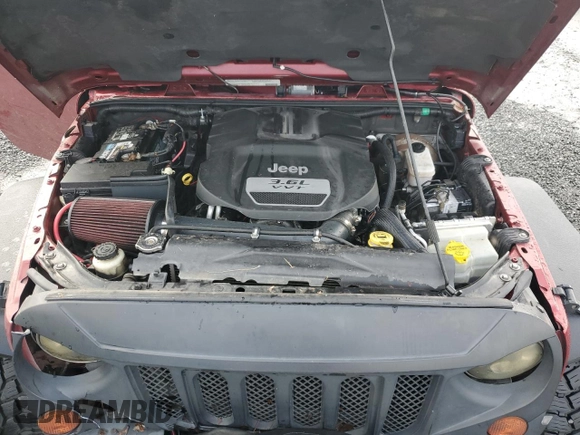 2012 Jeep Wrangler Unlimited Rubicon with VIN 1C4HJWFG2CL219021, listed as a Copart auction lot 87451784 with 109,675 mi miles and Salvage title. Bid and sale history available at DreamBid. Image 14.
