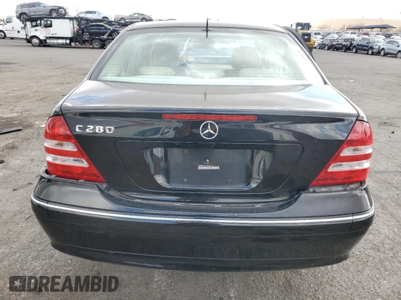 2006 Mercedes-Benz C 280 Luxury with VIN WDBRF54HX6A855597, listed as a Copart auction lot 48374205 with 158,508 mi miles and Salvage Title. Bid and sale history available at DreamBid. Image 6.