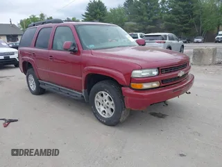 2005 Chevrolet Tahoe Z71 z VIN 1GNEK13T85R129948, wystawiony jako IAAI lot #42389731 z przebiegiem 143 793 mil mil oraz . Historia ofert i sprzedaży dostępna na DreamBid. Obrazek 1.