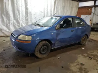 2005 Chevrolet Aveo LS with VIN KL1TD52625B438716, listed as a Copart auction lot 55891325 with 142,944 mi miles and Salvage title. Bid and sale history available at DreamBid. Image 1.