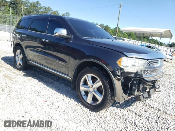 2012 Dodge Durango Citadel with VIN 1C4SDJET4CC322925, listed as a Copart auction lot 57770125 with 223,923 mi miles and Salvage title. Bid and sale history available at DreamBid. Image 4.