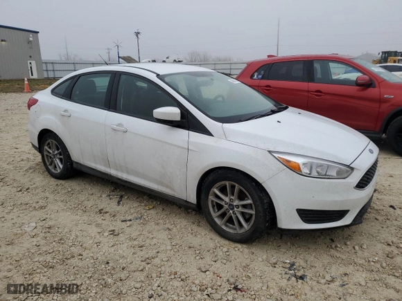 2018 Ford Focus SE with VIN 1FADP3F22JL207518, listed as a Copart auction lot 43001325 with 51,919 mi miles and Clean Title. Bid and sale history available at carsss.com. Image 4.