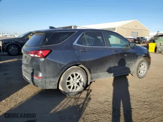 2022 Chevrolet Equinox LT with VIN 2GNAXUEV2N6144814, listed as a Copart auction lot 44556425 with 52,745 mi miles and Salvage Title. Bid and sale history available at carsss.com. Image 3.