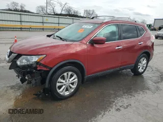 2016 Nissan Rogue SV with VIN 5N1AT2MTXGC918273, listed as a Copart auction lot 49716755 with 54,505 mi miles and Salvage Title. Bid and sale history available at carsss.com. Image 1.