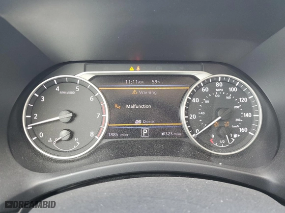2025 Nissan Sentra SR with VIN 3N1AB8DV4SY248461, listed as a Copart auction lot 47470855 with 1,885 mi miles and Salvage Title. Bid and sale history available at carsss.com. Image 9.