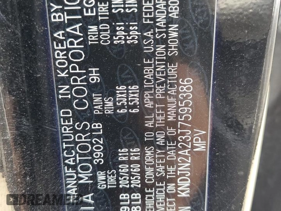 2018 Kia Soul with VIN KNDJN2A23J7595386, listed as a Copart auction lot 53752895 with 181,421 mi miles and Clean Title. Bid and sale history available at DreamBid. Image 12.