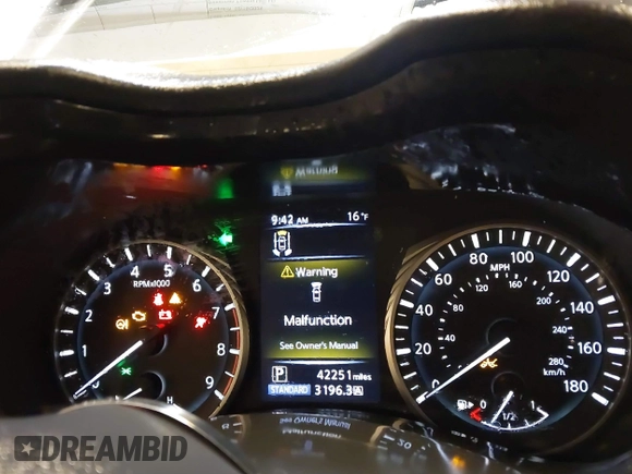 2021 Infiniti Q50 Signature Edition with VIN JN1EV7CR8MM751195, listed as a IAAI auction lot 41580206 with 42,251 mi miles and . Bid and sale history available at DreamBid. Image 7.