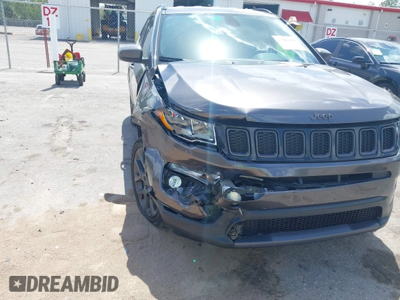 2021 Jeep Compass 80th Anniversary with VIN 3C4NJCEB6MT581320, listed as a IAAI auction lot 41946150 with 16,144 mi miles and . Bid and sale history available at carsss.com. Image 6.