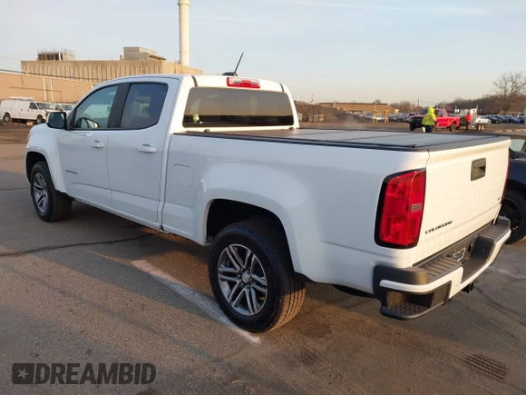 2021 Chevrolet Colorado 4WD Work Truck with VIN 1GCGTBEN5M1146688, listed as a IAAI auction lot 41795648 with 20,549 mi miles and . Bid and sale history available at DreamBid. Image 3.