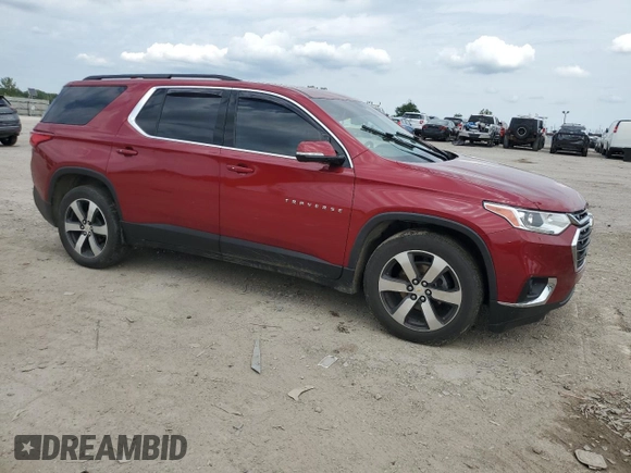 2020 Chevrolet Traverse LT Leather with VIN 1GNEVHKW1LJ152950, listed as a Copart auction lot 65397914 with 107,791 mi miles and Salvage Title. Bid and sale history available at carsss.com. Image 4.