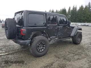 2024 Jeep Wrangler Rubicon X z VIN 1C4RJXFG5RW339591, wystawiony jako Copart lot #50061185 z przebiegiem 3 056 mil mil oraz Szkoda całkowita • Salvage title. Historia ofert i sprzedaży dostępna na DreamBid. Obrazek 3.