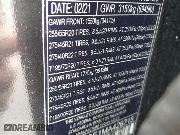 2020 Land Rover Range Rover Autobiography с VIN SALGV5SE0LA574059, выставлен на аукционе Copart как лот 86183204 с пробегом 32 691 миль миль и Списание • Salvage title. История ставок и продаж доступна на DreamBid. Изображение 16.