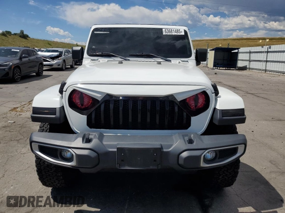 2020 Jeep Wrangler Unlimited Sahara with VIN 1C4HJXEN0LW161222, listed as a Copart auction lot 63681485 with 80,957 mi miles and Salvage title. Bid and sale history available at DreamBid. Image 5.