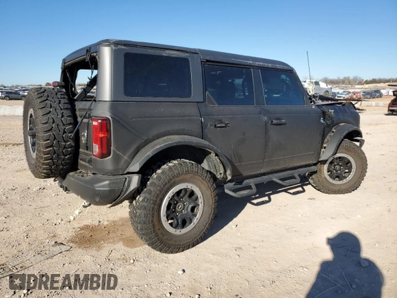 2021 Ford Bronco with VIN 1FMEE5DH0MLA77066, listed as a Copart auction lot 87551145 with 62,610 mi miles and Salvage title. Bid and sale history available at DreamBid. Image 3.