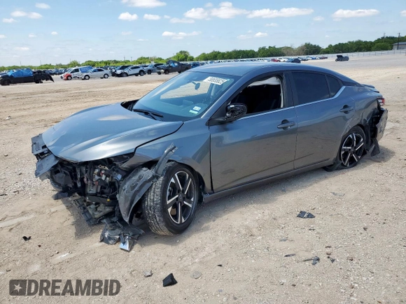 2024 Nissan Sentra SV with VIN 3N1AB8CVXRY217033, listed as a Copart auction lot 58655825 with 21,531 mi miles and Salvage title. Bid and sale history available at DreamBid. Image 1.