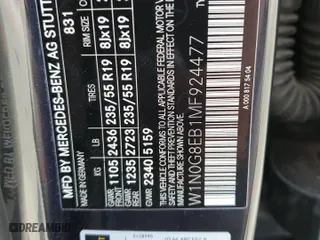 2021 Mercedes-Benz GLC with VIN W1N0G8EB1MF924477, listed as a Copart auction lot 53148125 with 52,288 mi miles and Salvage Title. Bid and sale history available at carsss.com. Image 13.