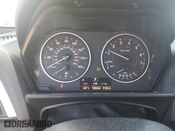 2016 BMW 2 Series 228i xDrive with VIN WBA1G9C55GV599175, listed as a Copart auction lot 44058195 with 106,544 mi miles and Salvage title. Bid and sale history available at DreamBid. Image 9.
