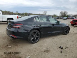 2022 Genesis G70 3.3T z VIN KMTG54TE2NU081955, wystawiony jako Copart lot #52113265 z przebiegiem 33 005 mil mil oraz Szkody całkowita. Historia ofert i sprzedaży dostępna na DreamBid. Obrazek 3.