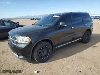 2013 Dodge Durango Crew with VIN 1C4SDJDT2DC637855, listed as a Copart auction lot 52142195 with 183,244 mi miles and Clean Title. Bid and sale history available at carsss.com. Image 1.