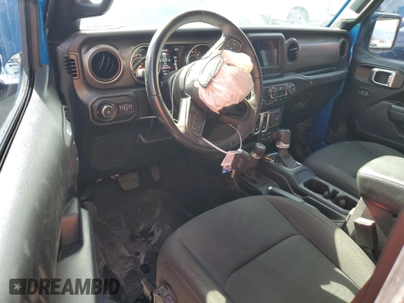 2022 Jeep Wrangler Sport S with VIN 1C4HJXAGXNW271320, listed as a Copart auction lot 63570705 with 14,840 mi miles and Salvage title. Bid and sale history available at DreamBid. Image 8.
