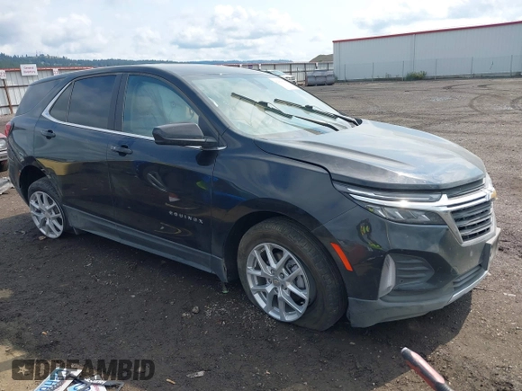 2024 Chevrolet Equinox LT with VIN 3GNAXUEG6RL340970, listed as a IAAI auction lot 42560894 with 29,159 mi miles and . Bid and sale history available at DreamBid. Image 1.