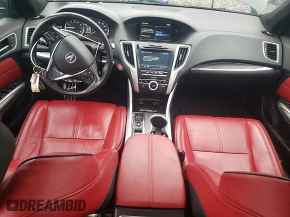 2020 Acura TLX w/A-Spec Pkg with VIN 19UUB3F69LA003178, listed as a Copart auction lot 66671384 with 37,812 mi miles and Salvage Title. Bid and sale history available at carsss.com. Image 8.