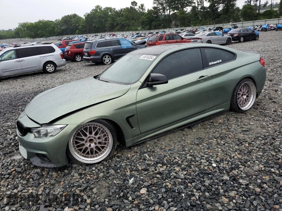 2017 BMW 4 Series 440i with VIN WBA4P1C55HK523005, listed as a Copart auction lot 54916354 with 99,425 mi miles and Salvage Title. Bid and sale history available at carsss.com. Image 1.
