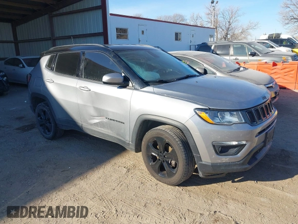 2018 Jeep Compass Latitude with VIN 3C4NJDBB1JT326239, listed as a IAAI auction lot 41325854 with 79,192 mi miles and . Bid and sale history available at DreamBid. Image 1.