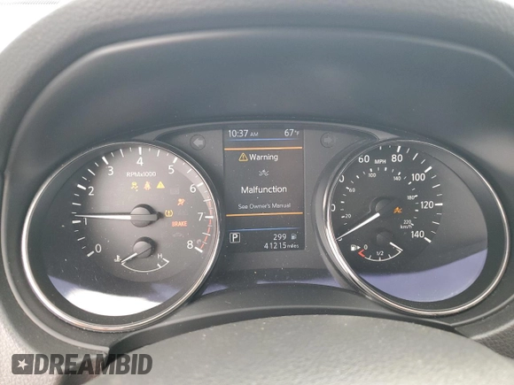 2018 Nissan Rogue SV with VIN JN8AT2MT5JW490692, listed as a Copart auction lot 47358065 with 41,215 mi miles and Salvage Title. Bid and sale history available at DreamBid. Image 9.